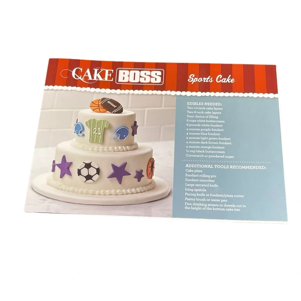 Cake‎ Boss 28 Piece Sports Cake Kit Cookie Cutters New (opened box) Never Used
